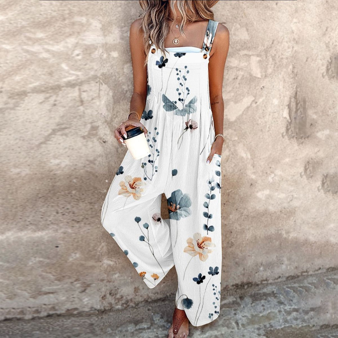 Mary | Comfortable printed dungarees