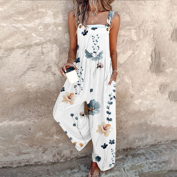 Mary | Comfortable printed dungarees