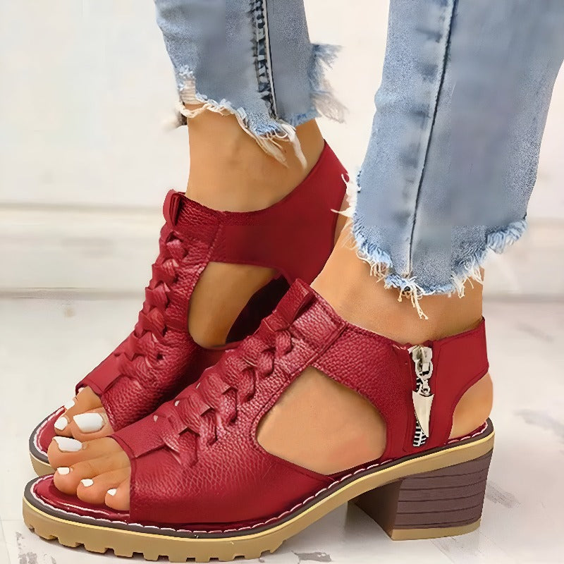 ODELIA - LEATHER SANDALS