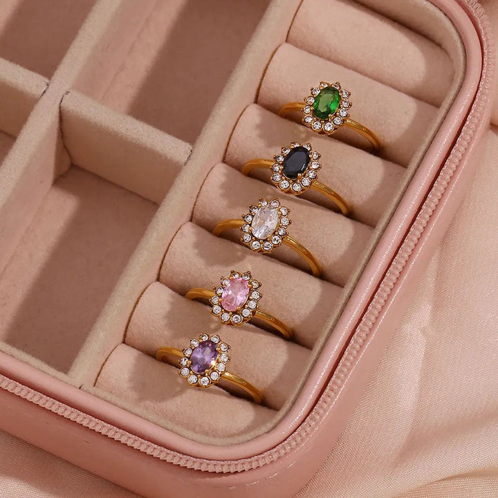 Amaryelle | Green Zirconia Ring