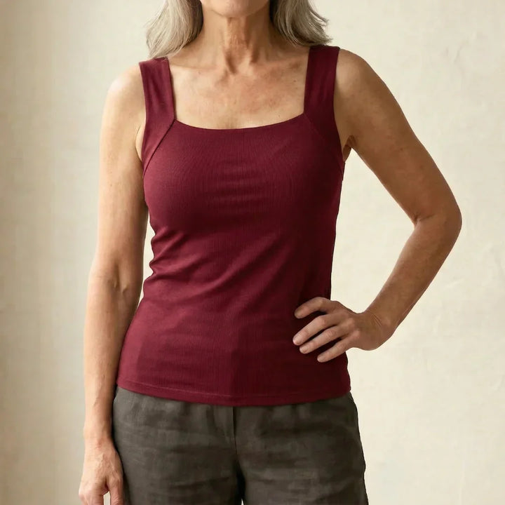 Roxanne | Built-In Comfort Bra Tank Top