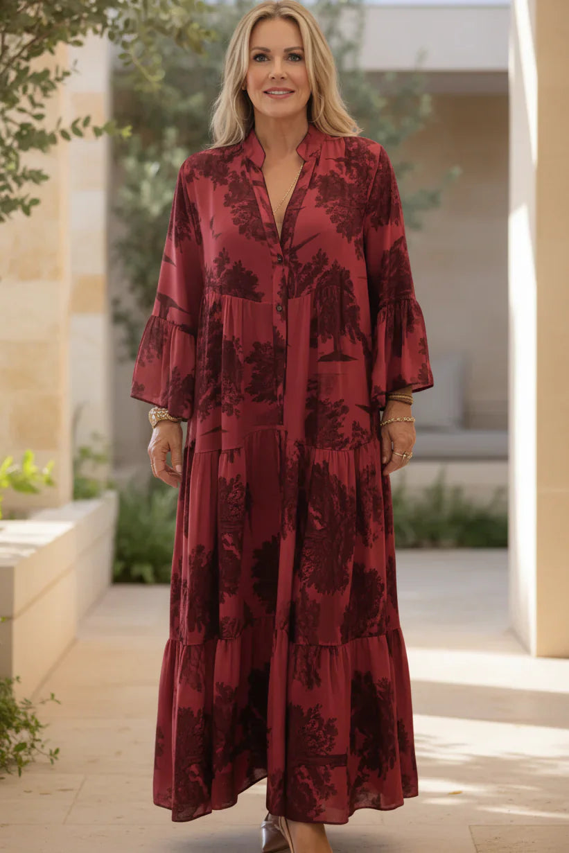 OLIVIA - BOTANICAL MAXI DRESS