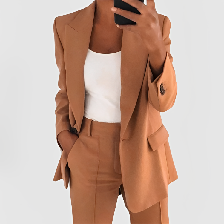 Diane | Elegant Two-Piece Blazer Trouser Suit
