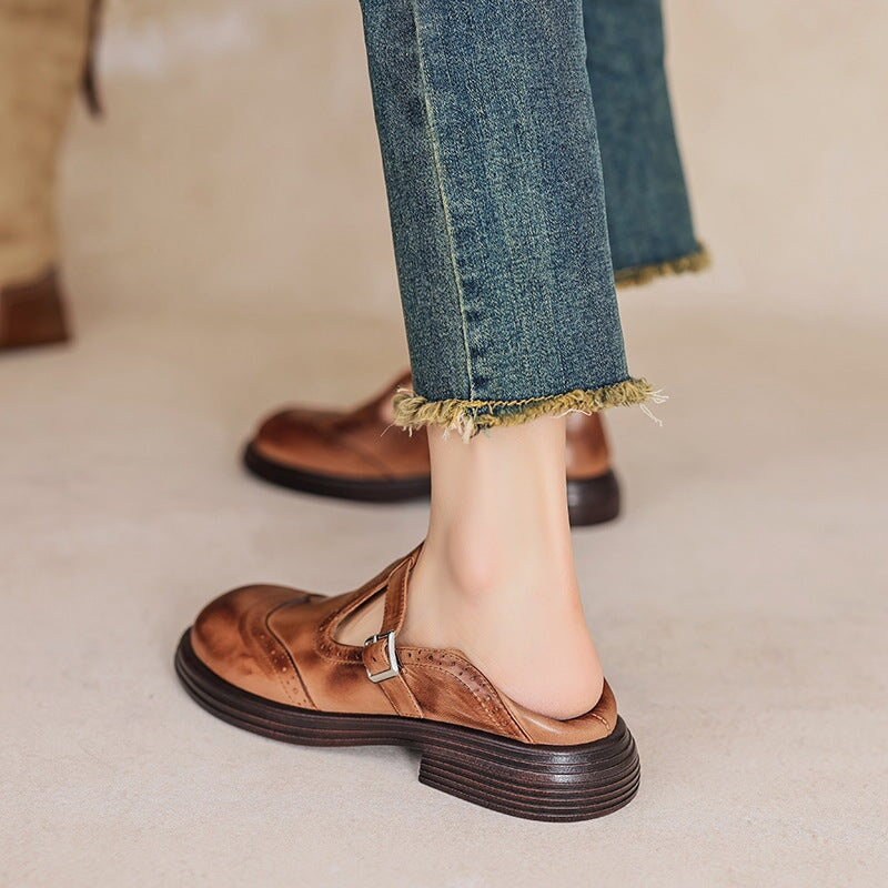 Elvara | Elegant Leather Mary Jane